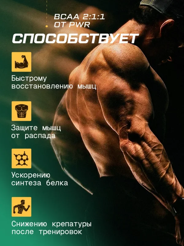 BCAA порошок 2-1-1 500гр — яблоко — фото 3