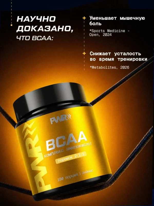 BCAA порошок 2-1-1 500гр — ананас — фото 4