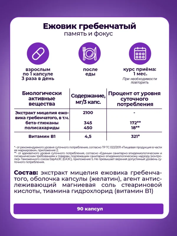 Ежовик гребенчатый мицелий для мозга и памяти 6 Ежовик гребенчатый мицелий для мозга и памяти — фото 6
