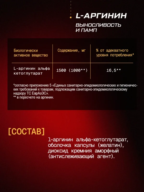 Цитруллин малат порошок L-Citrulline и аргинин капсулы — фото 9